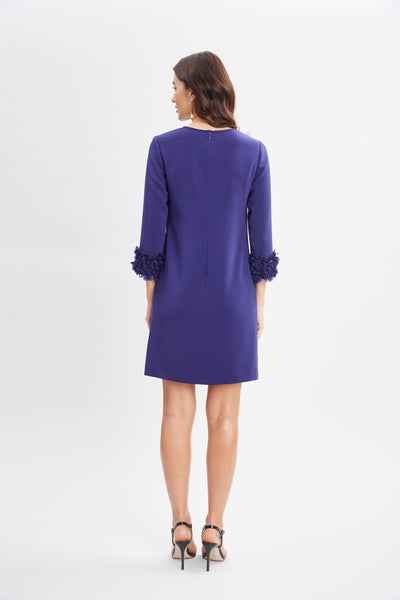 Flower Applique Sleeve Dress Image 6