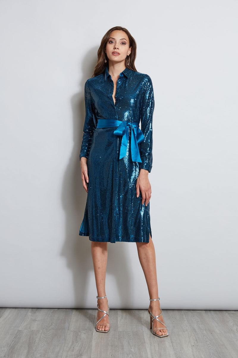 Sequin Shirt Dress – Elie Tahari