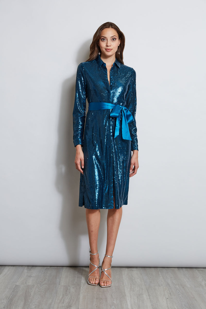 Sequin Shirt Dress – Elie Tahari