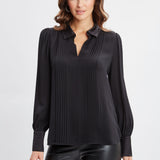 Silk Pintuck Shirt