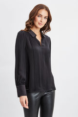 Silk Pintuck Shirt