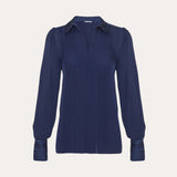 Silk Pintuck Shirt