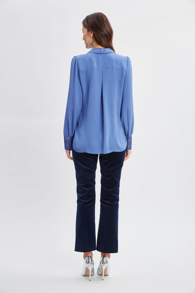 Silk Pintuck Shirt Image 6