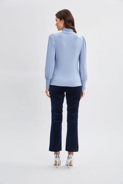 Smocked Turtleneck Knit Image 6