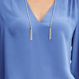 Silk Chain Tassel Shirt