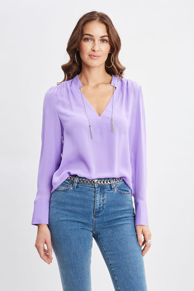 Silk Chain Tassel Shirt Image 3