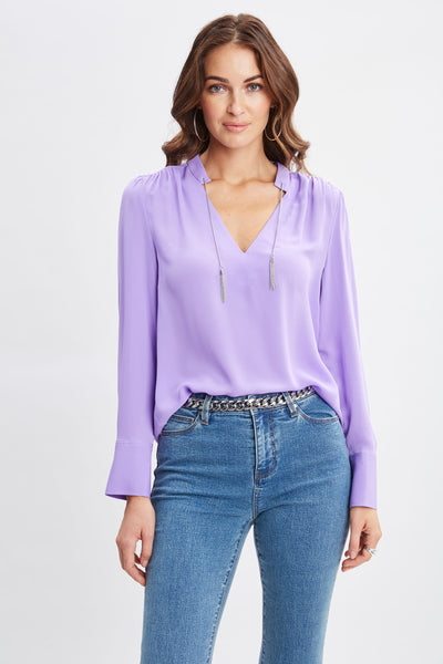 Silk Chain Tassel Shirt Image 1