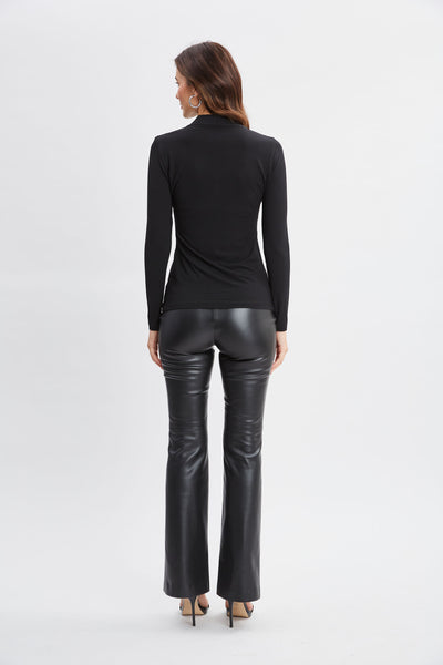 Pleated Neck Knit Image 5