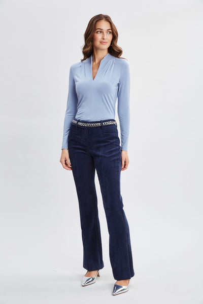 Pleated Neck Knit Image 4