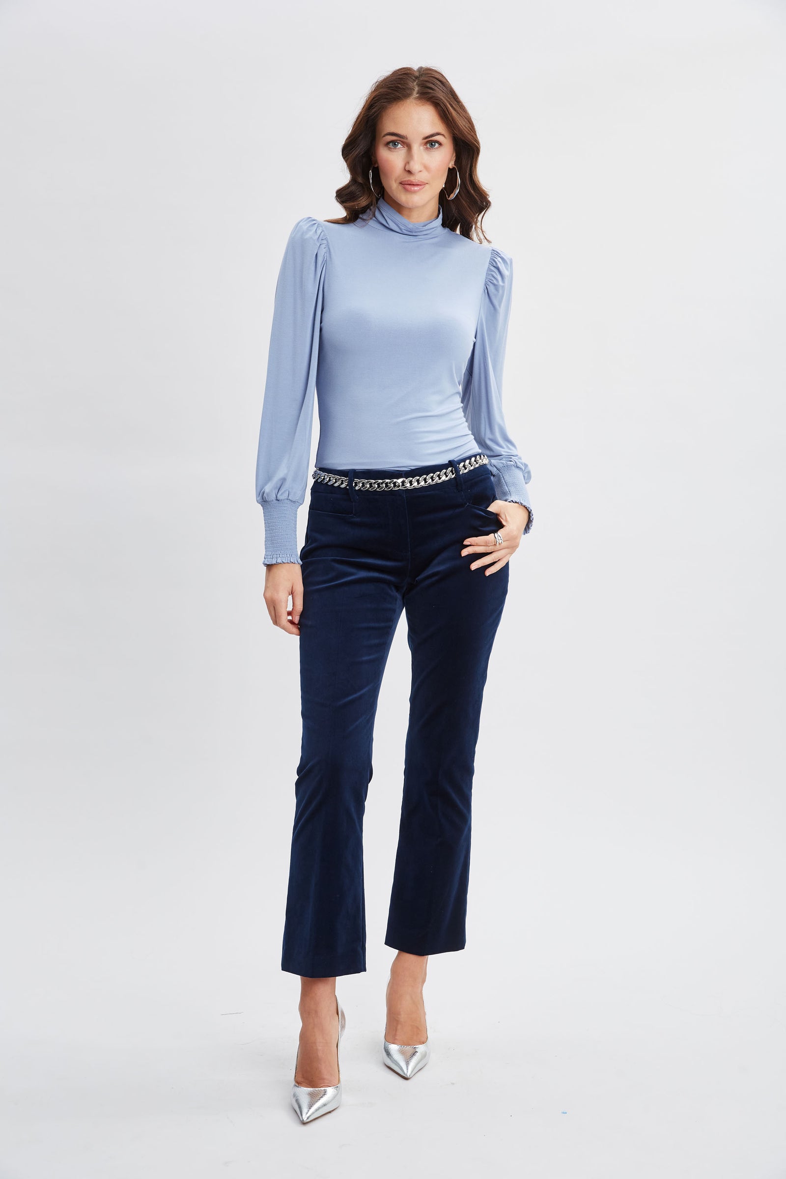Smocked Turtleneck Knit – Elie Tahari