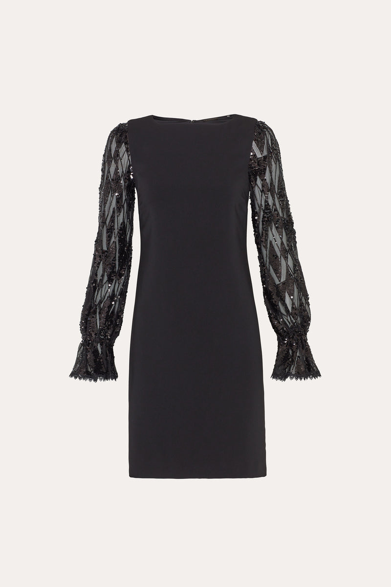 Sequin Sleeve Shift Dress – Elie Tahari - Main Image