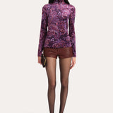 Elisa Velvet Top