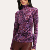 Elisa Velvet Top