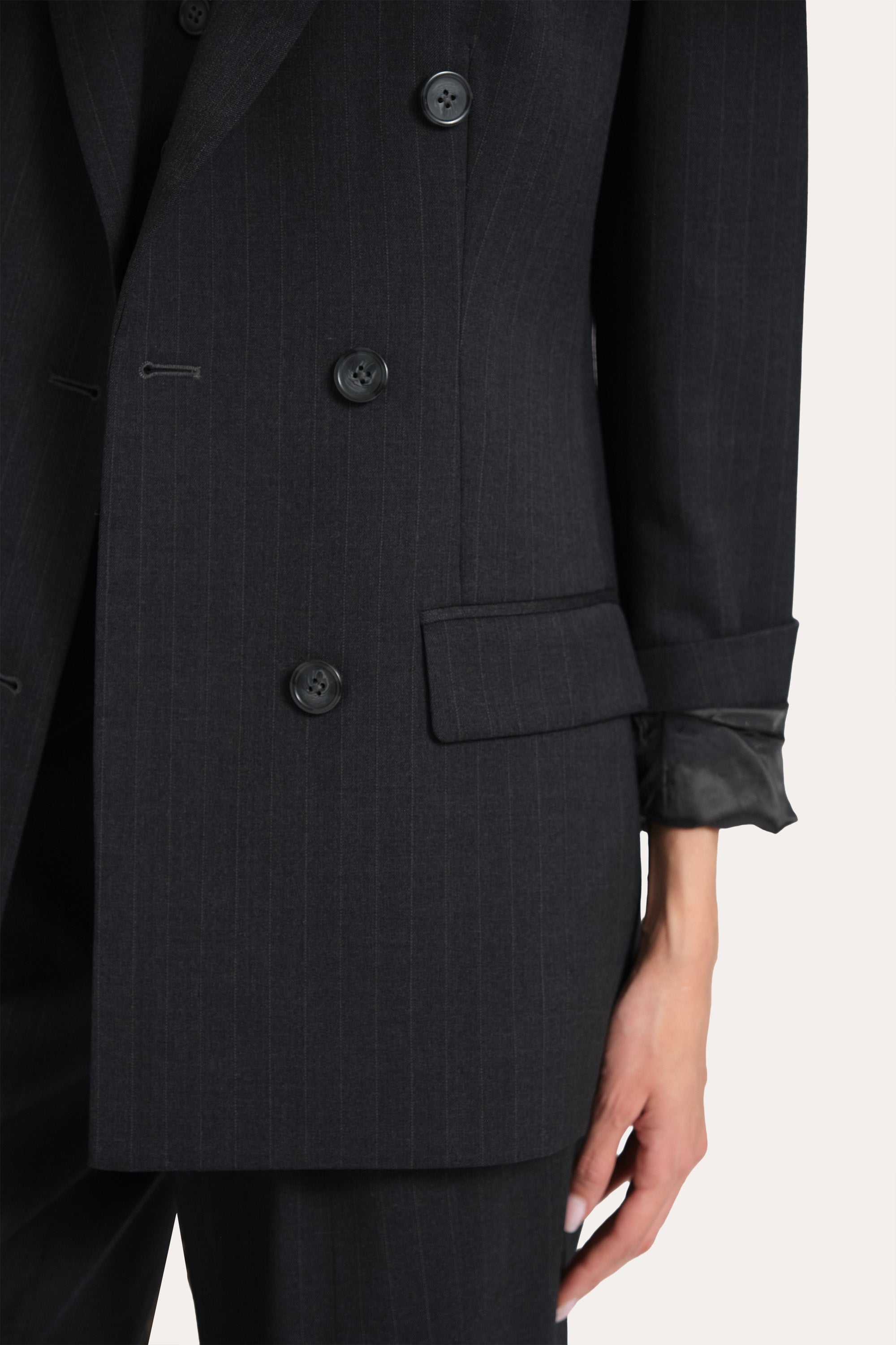 Aria Pinstripe Blazer