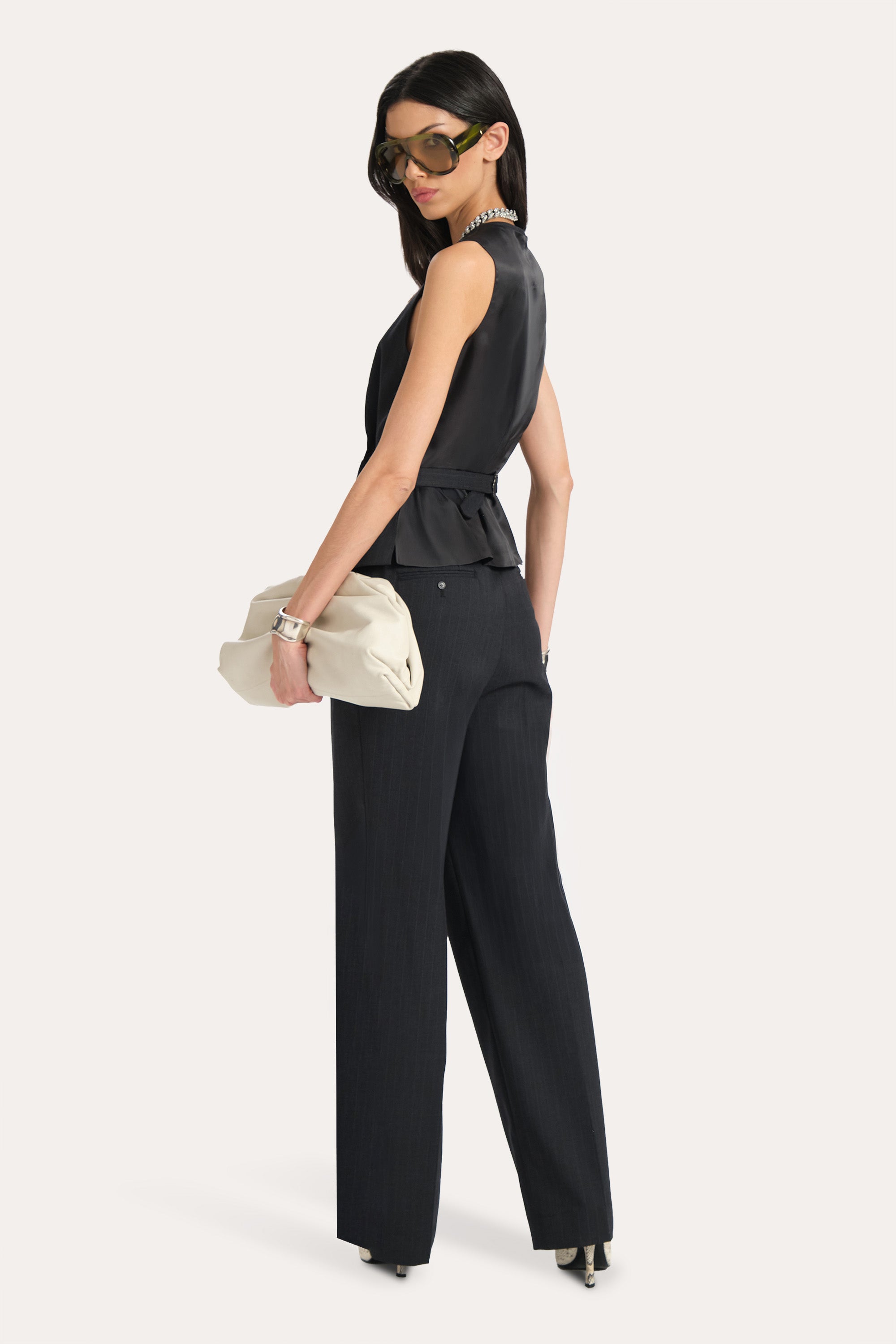 Demi Pinstripe Vest