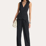Demi Pinstripe Vest