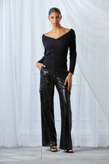 Sequin Pocket Pant