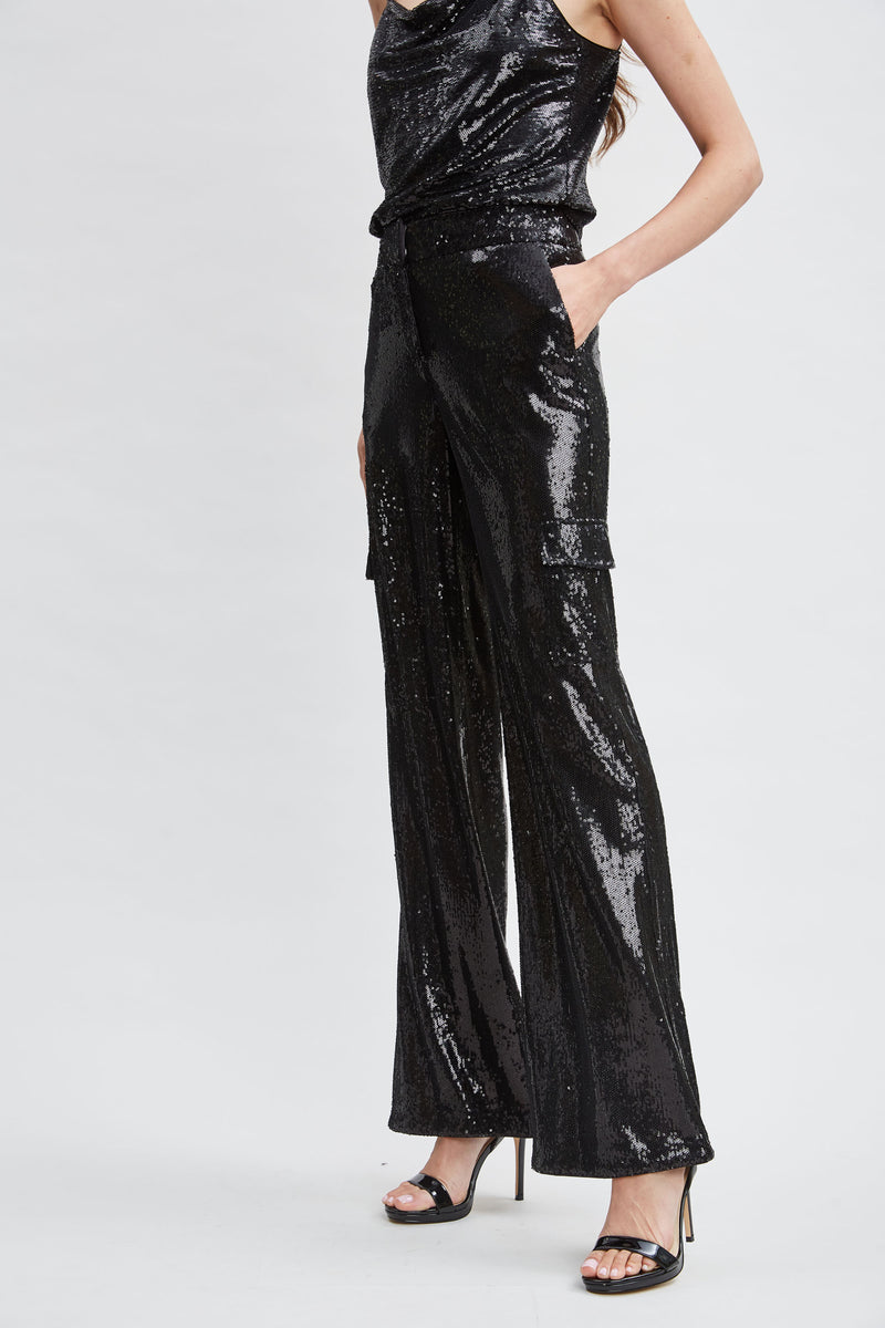 Sequin Pocket Pant