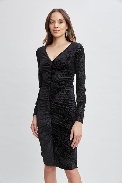 Burnout Velvet Ruched Dress Image 3
