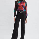 Mock Neck Studio Floral Shirt