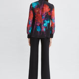 Mock Neck Studio Floral Shirt