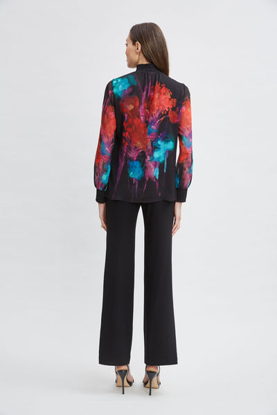 Mock Neck Studio Floral Shirt Image 6