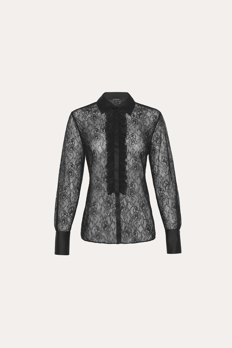 Laced Trim Blouse