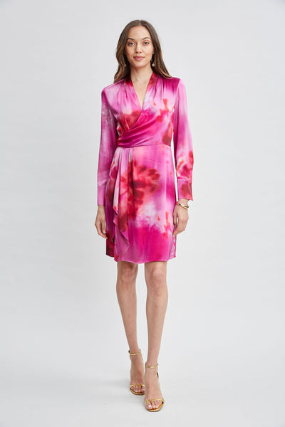 Venetian Glass Mock Wrap Dress Image 1