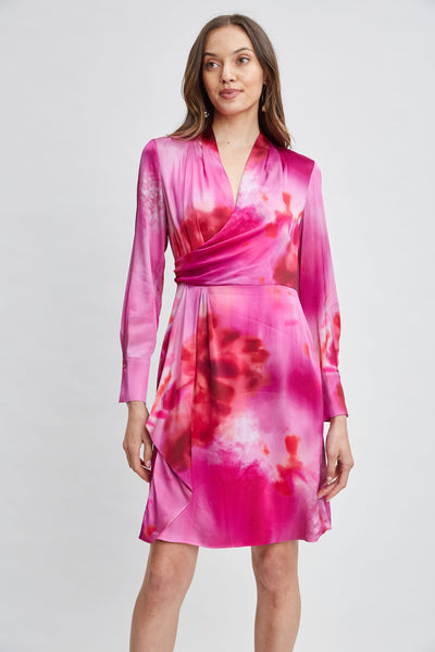 Venetian Glass Mock Wrap Dress Image 3