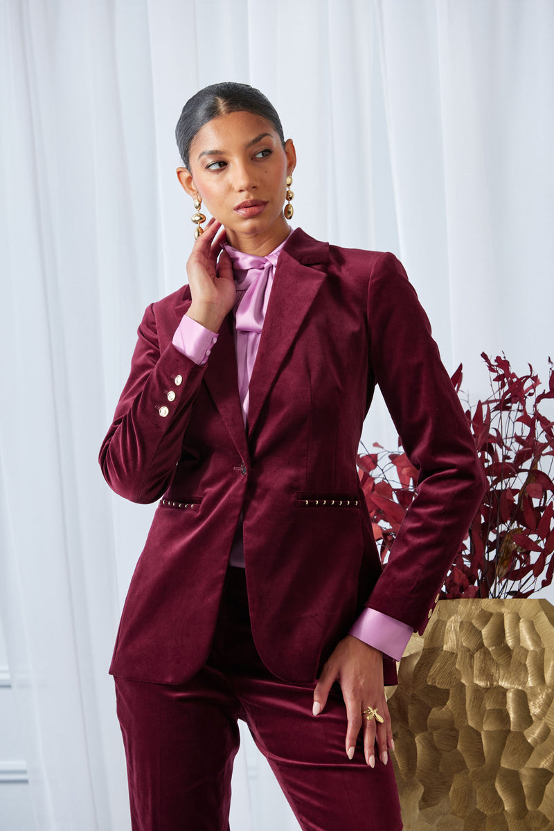 Single Button Velvet Blazer – Elie Tahari