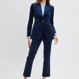 Cotton Velvet Flare Pant