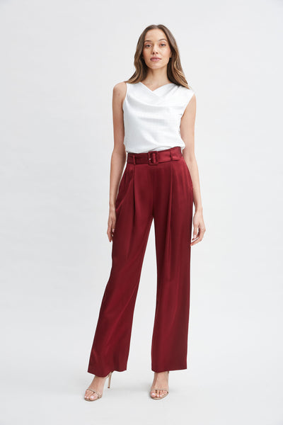 Satin Crystal Cowl Top Image 4