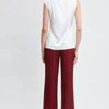 Satin Crystal Cowl Top