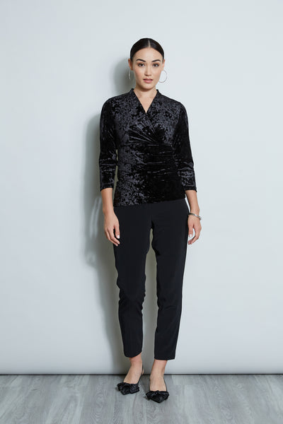 Crushed Velvet Ruched Knit Image 2