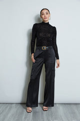 Flocked Velvet Jersey Knit