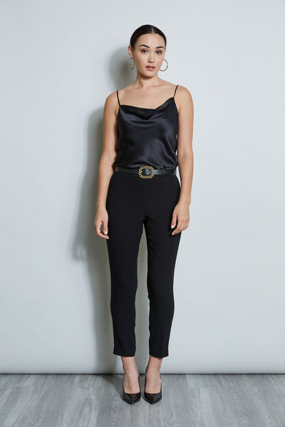 Slim Fit Crepe Pant Image 3