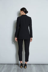 Asymmetric Single Button Blazer