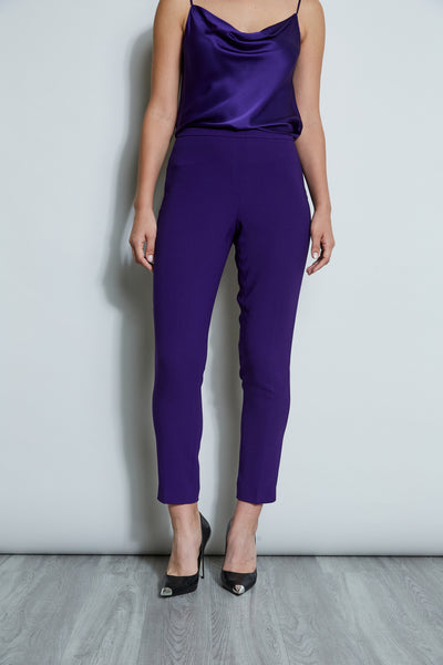 Slim Fit Crepe Pant Image 1