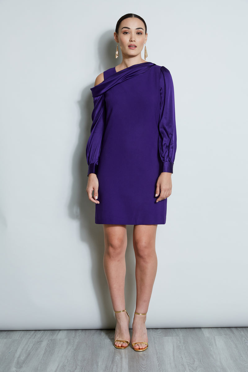 Tahari satin sheath dress hotsell