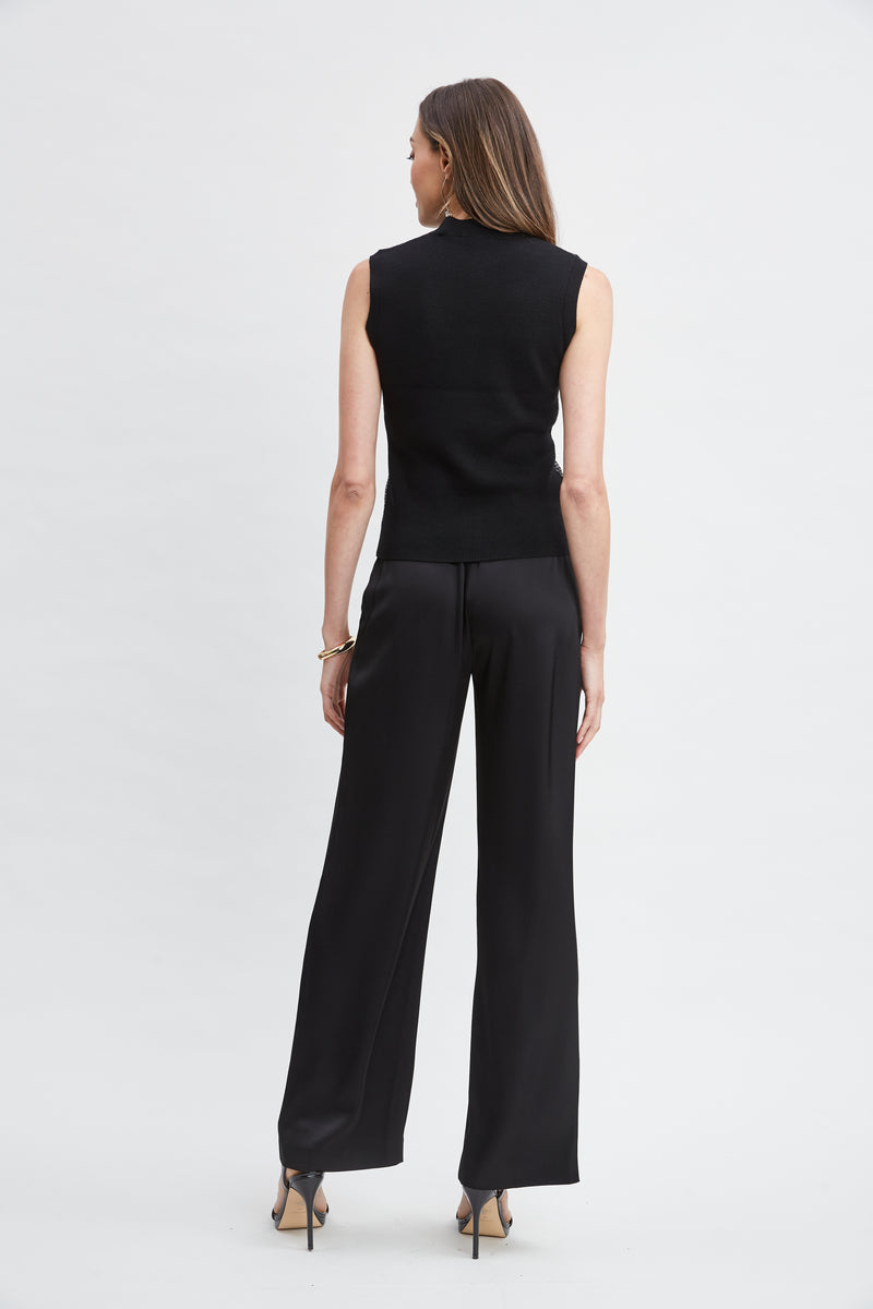 Sleeveless Pave Sequin Sweater