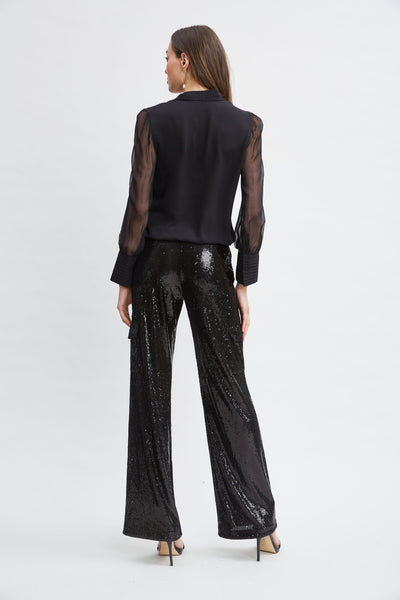 Silk Blouson Button Shirt Image 5