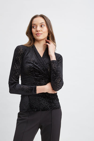 Burnout Velvet Ruched Knit Image 3