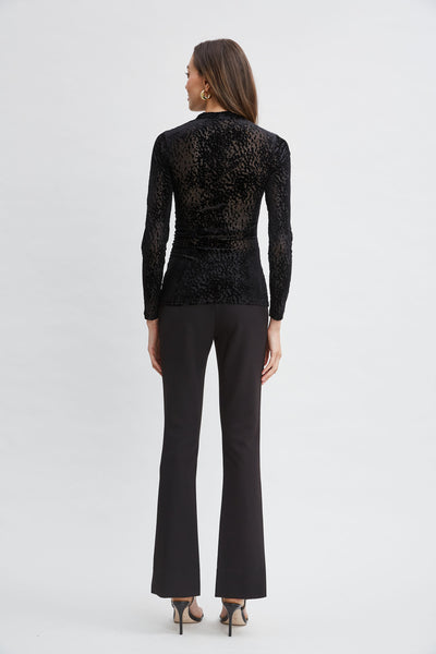 Burnout Velvet Ruched Knit Image 4