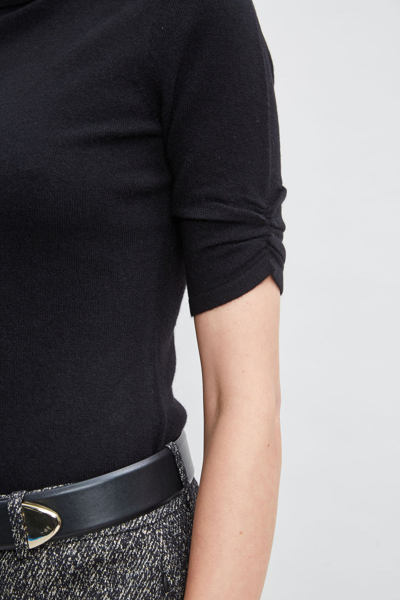 Short Sleeve Cashmere Wool Sweater