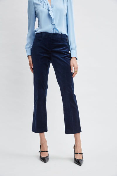 Cotton Velvet Flare Pant Image 1