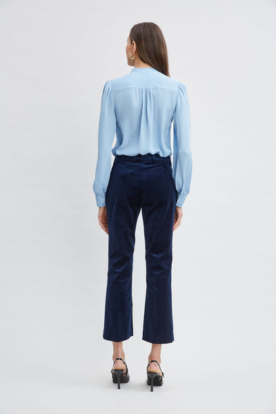 Cotton Velvet Flare Pant Image 7