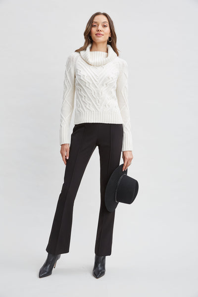 Texture Turtleneck Wool Sweater Image 3