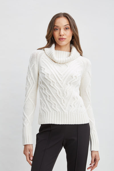 Texture Turtleneck Wool Sweater Image 1