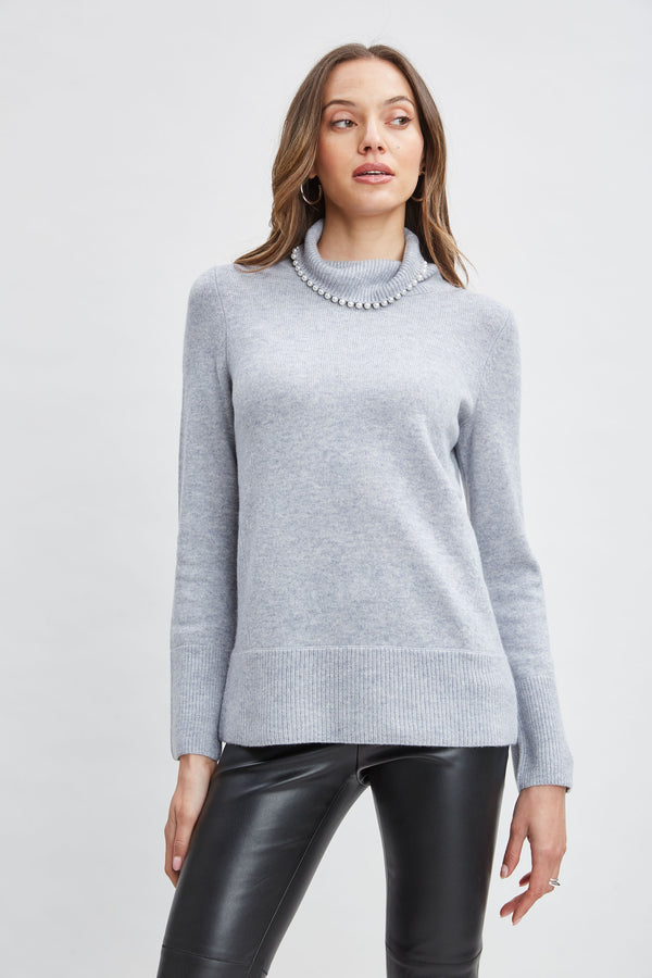 Pearl Cashmere Wool Sweater