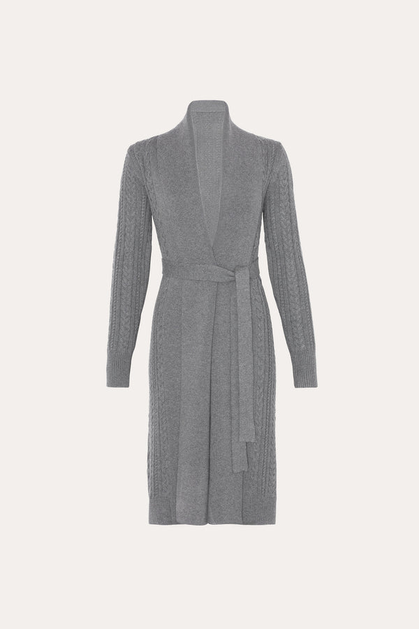 Draped Wool Cardigan